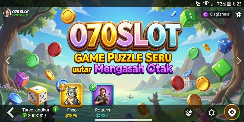 Tampilan gameplay menegangkan dari 070SLOT saat menyelesaikan teka-teki.
