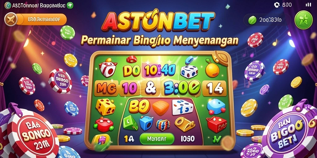 Tampilan gameplay Bingo yang seru di ASTONBET.