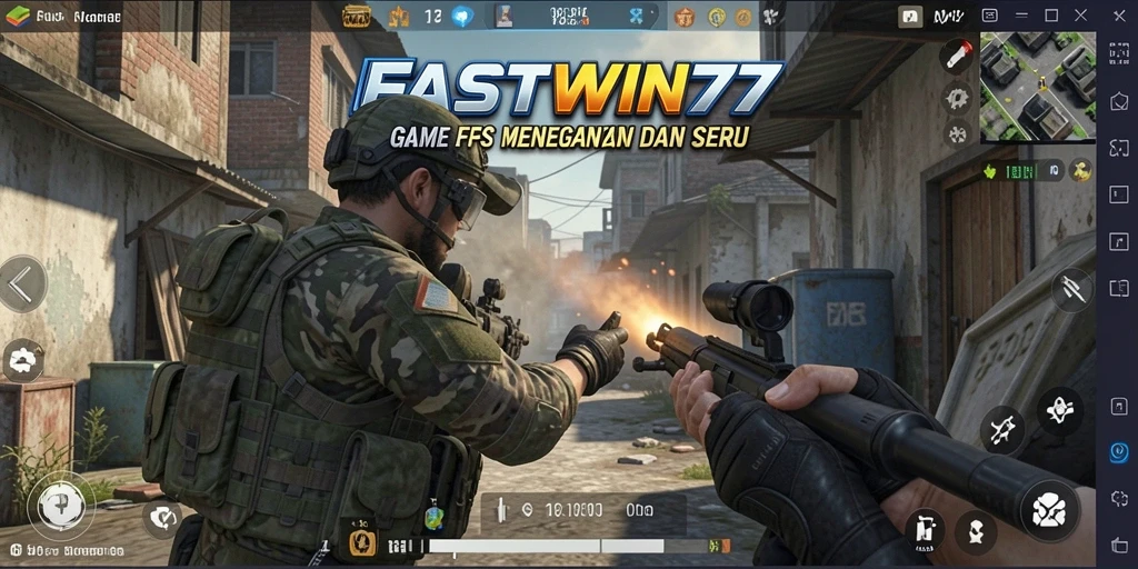 Screenshot utama menunjukkan aksi seru dari gameplay FASTWIN77.