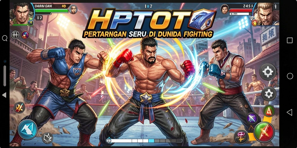 Tampilan pertarungan epik dalam HPTOTO yang mengasyikkan.