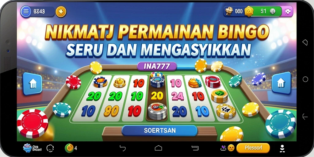 Screenshot gameplay Bingo INA777 yang mendebarkan dan interaktif.