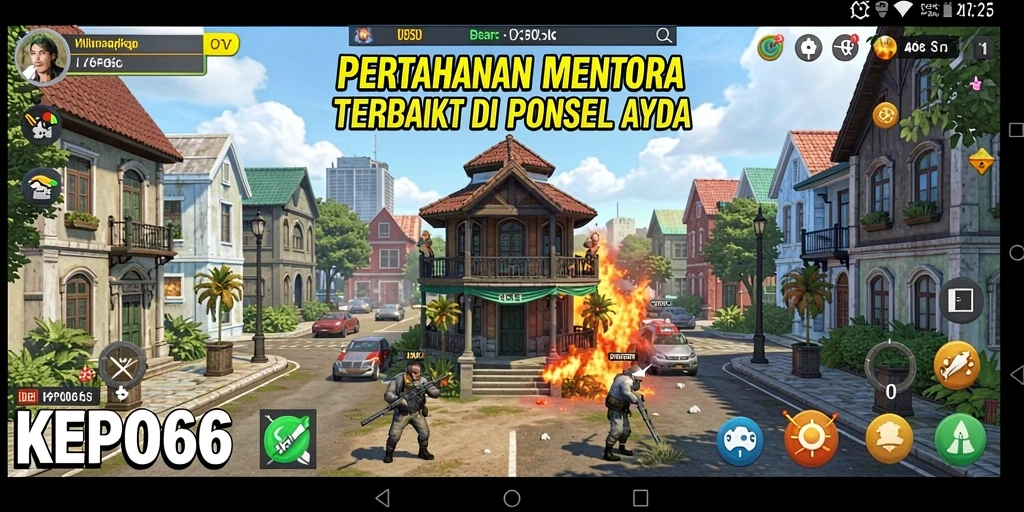 Tampilan menara strategi dalam gameplay KEPO66 yang mengasyikkan.