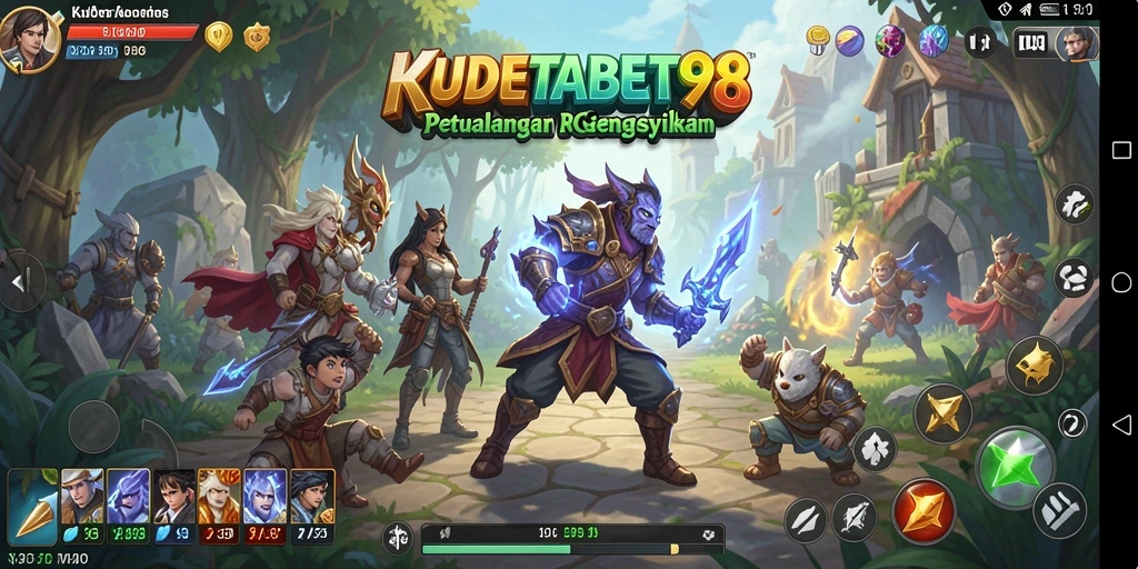 Screenshot gameplay KUDETABET98 menampilkan aksi seru dalam petualangan RPG.