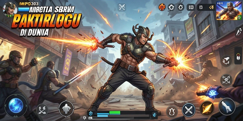 Screenshot MPO303 menampilkan aksi memikat bertempur melawan musuh.