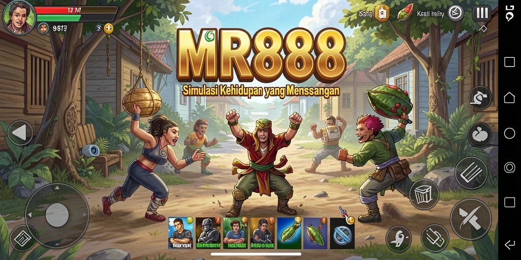 Screenshot utama MR888 menampilkan gameplay menarik dan interaksi sosial.