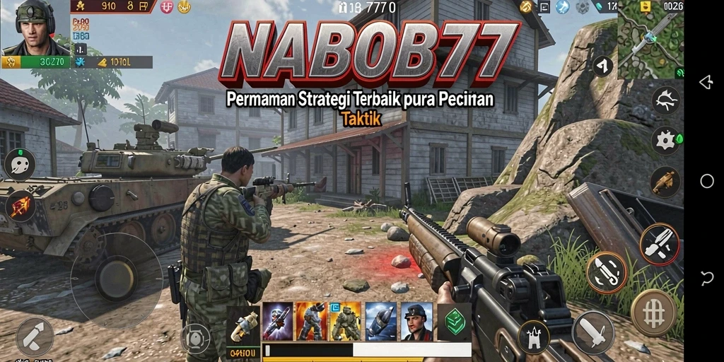 Tampilan gameplay strategis yang menegangkan dan menarik.