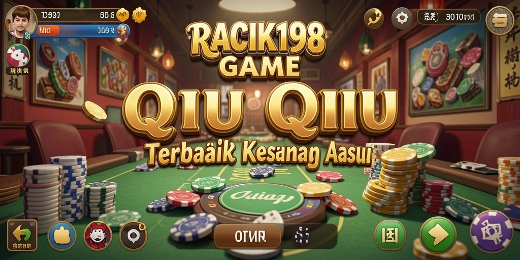 Tampilan gameplay QiuQiu yang seru di RACIK198.