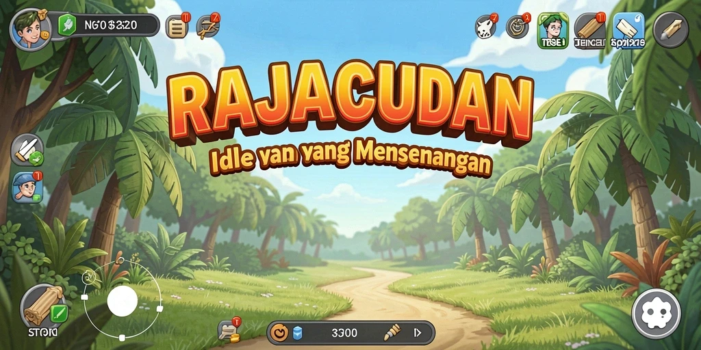 Screenshot menunjukkan gameplay seru dari RAJACUAN dengan karakter yang berbeda.