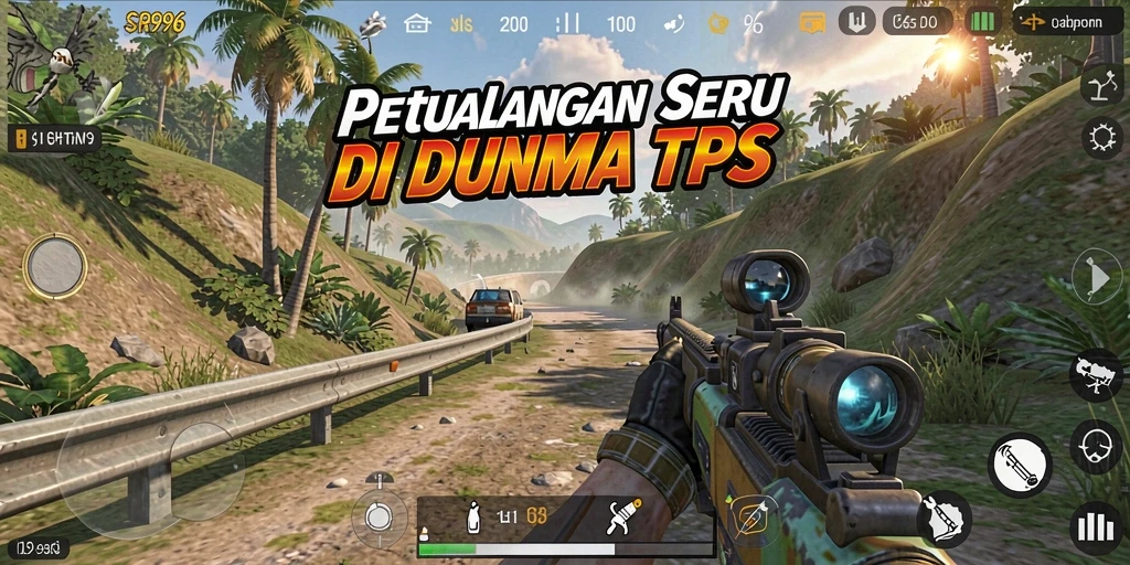 Tampilan gameplay SR996 yang menegangkan dalam pertempuran TPS.
