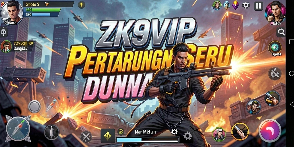 Tampilan gameplay ZK9VIP yang menegangkan dan penuh aksi.